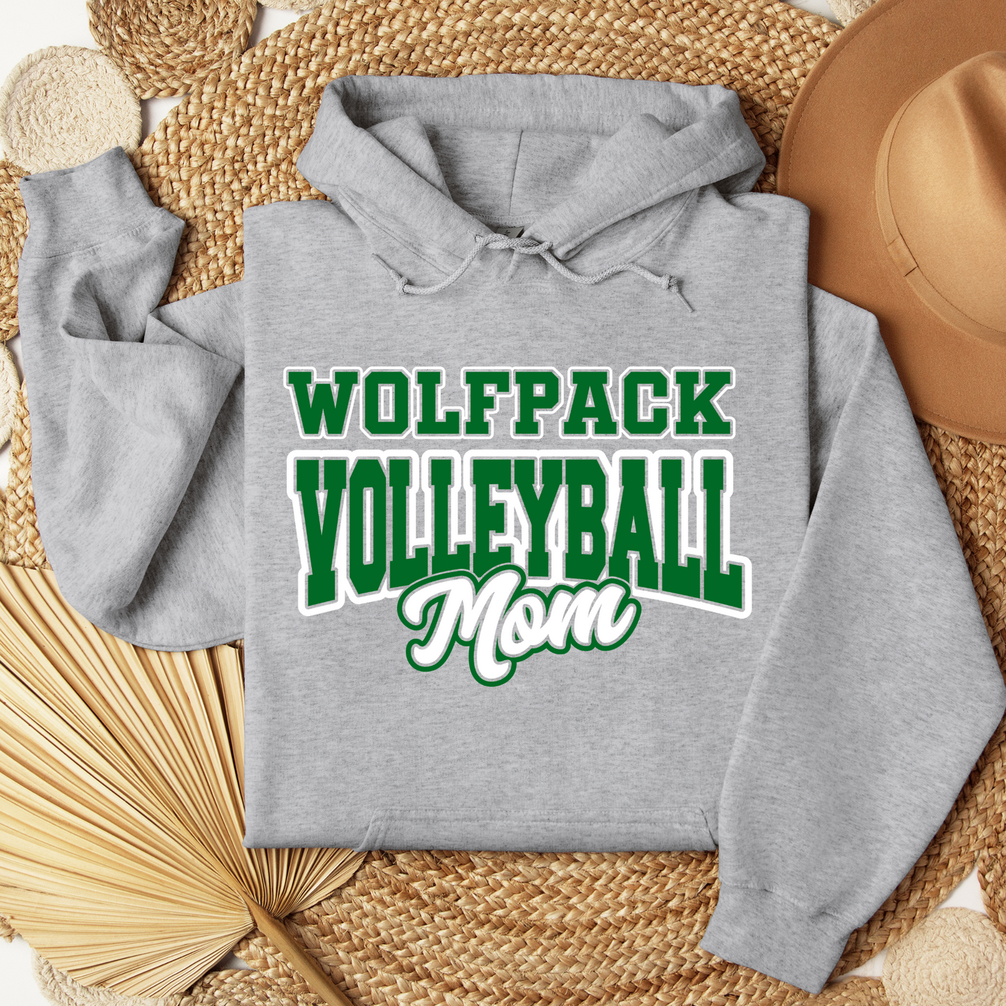 Wolfpack Volleyball - Hoodie or Crewneck Sweatshirt - Youth - ANY FAMILY MEMBER