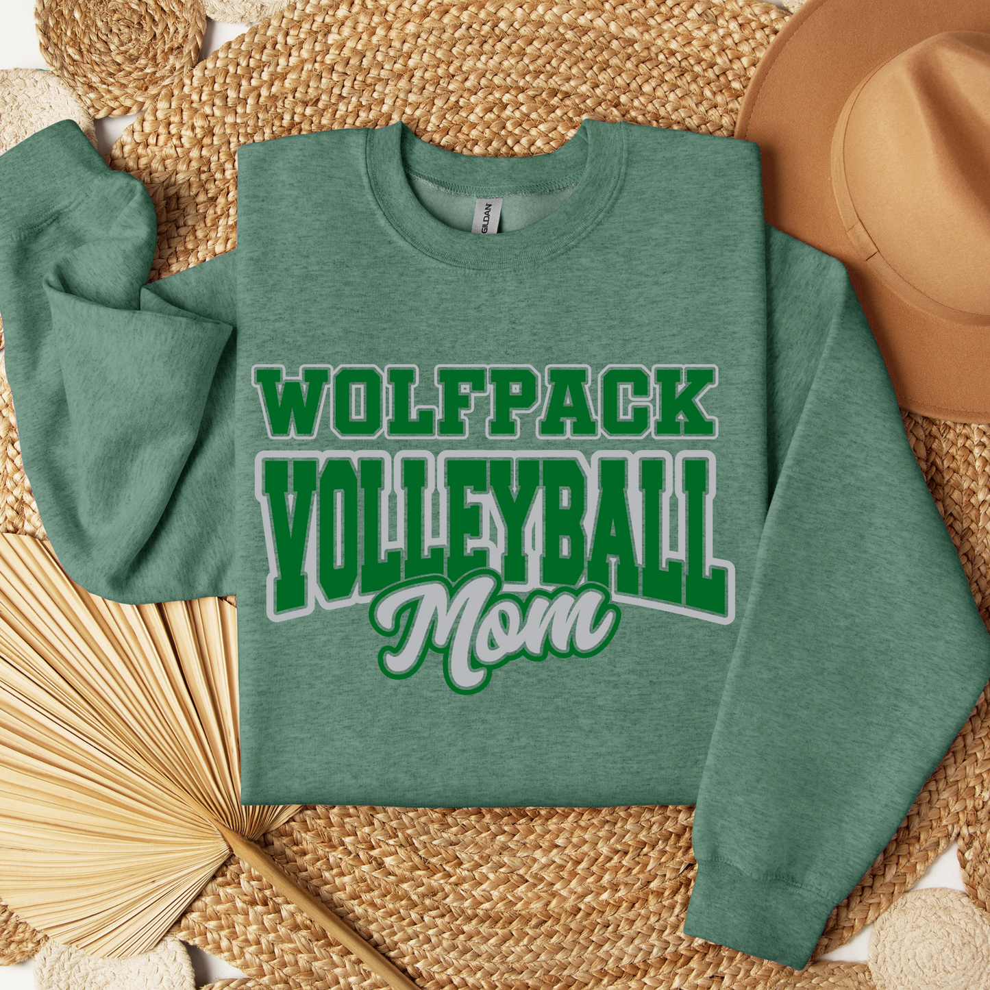 Wolfpack Volleyball - Hoodie or Crewneck Sweatshirt - Youth - ANY FAMILY MEMBER