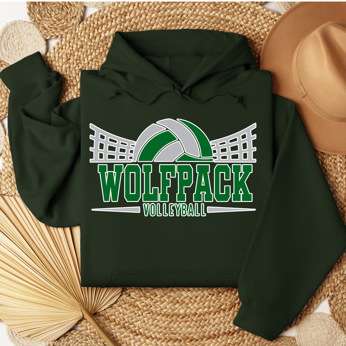 Wolfpack Volleyball - Hoodie or Crewneck Sweatshirt - Youth