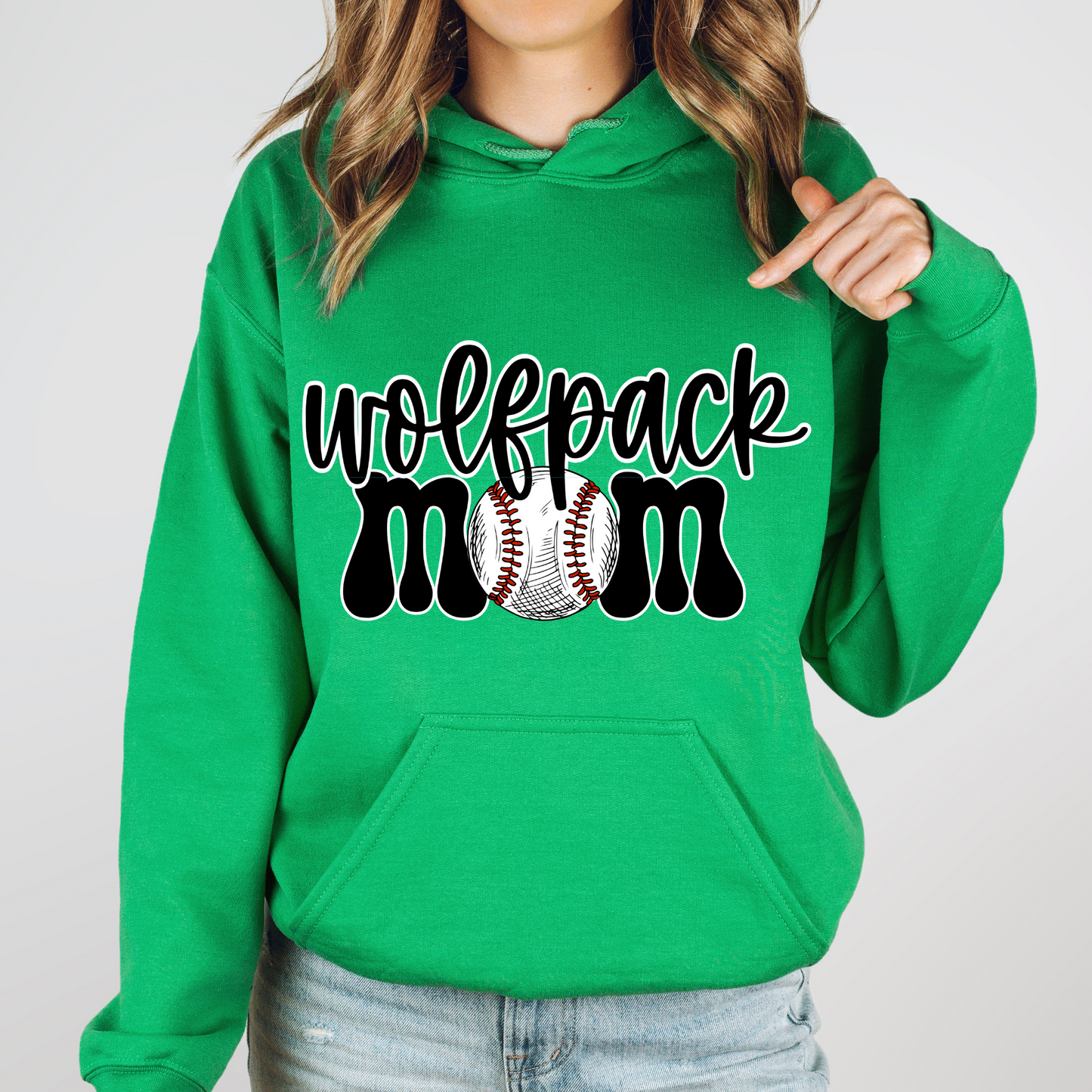 Wolfpack Mom (Or Any Family Member) Hoodie or Crew