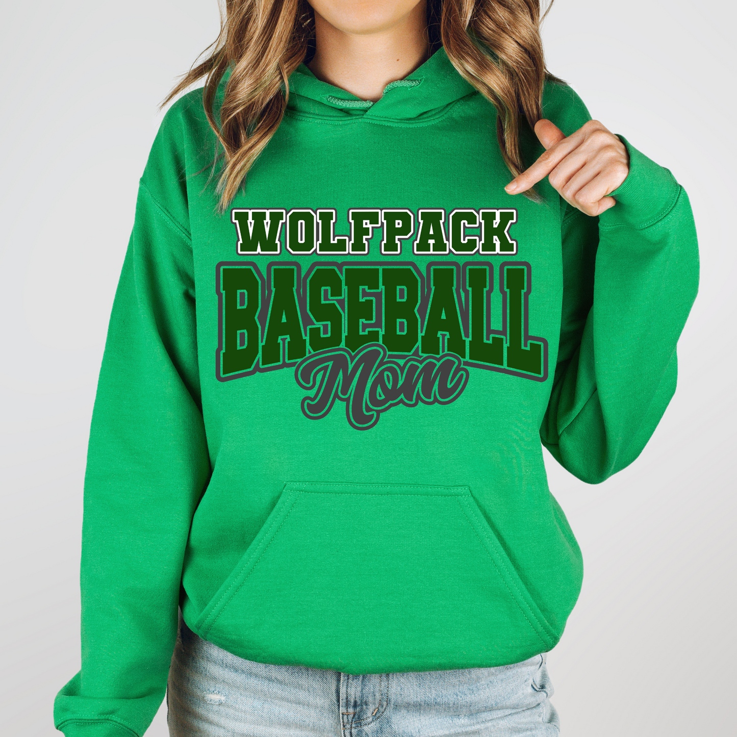 Wolfpack Mom (Or Any Family Member) Hoodie or Crew