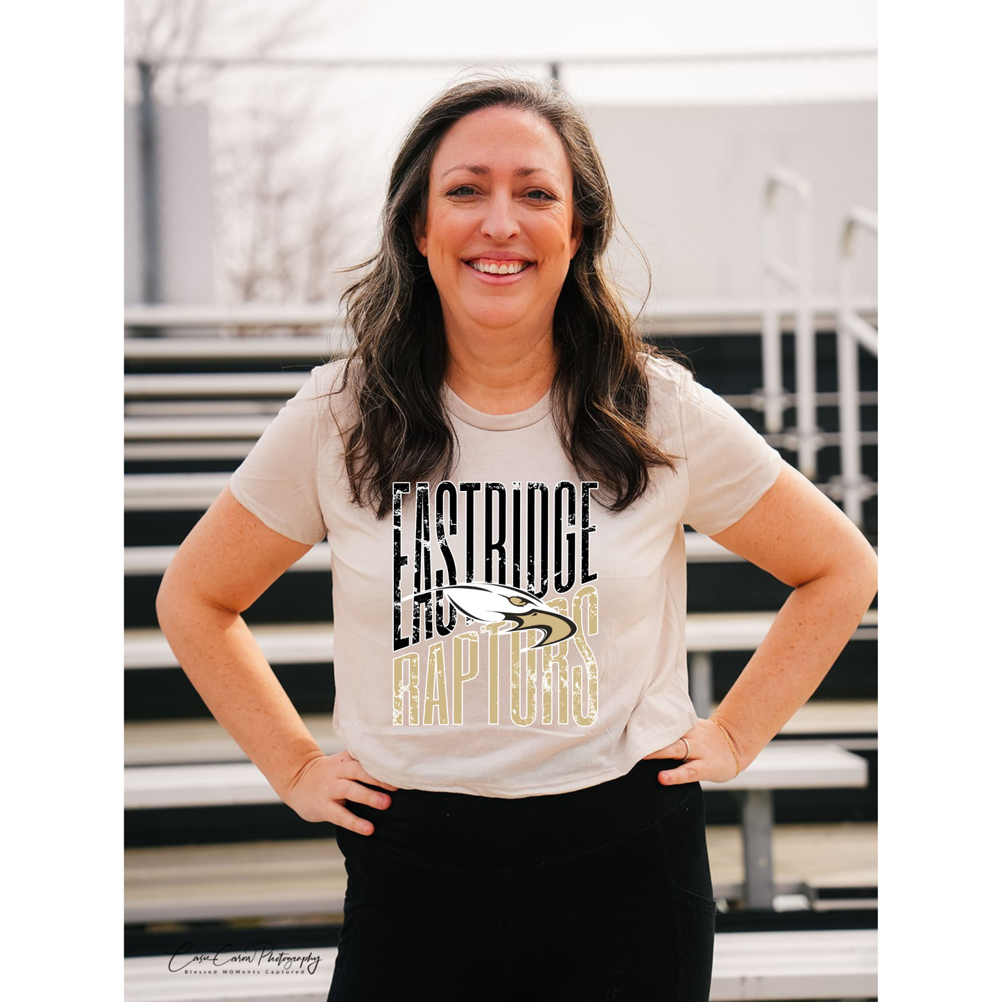 Women's Cropped Tee (Black) - Multiple Design Options