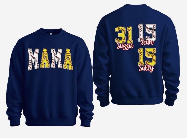 Mama - Customize Me - Hoodie or Crew