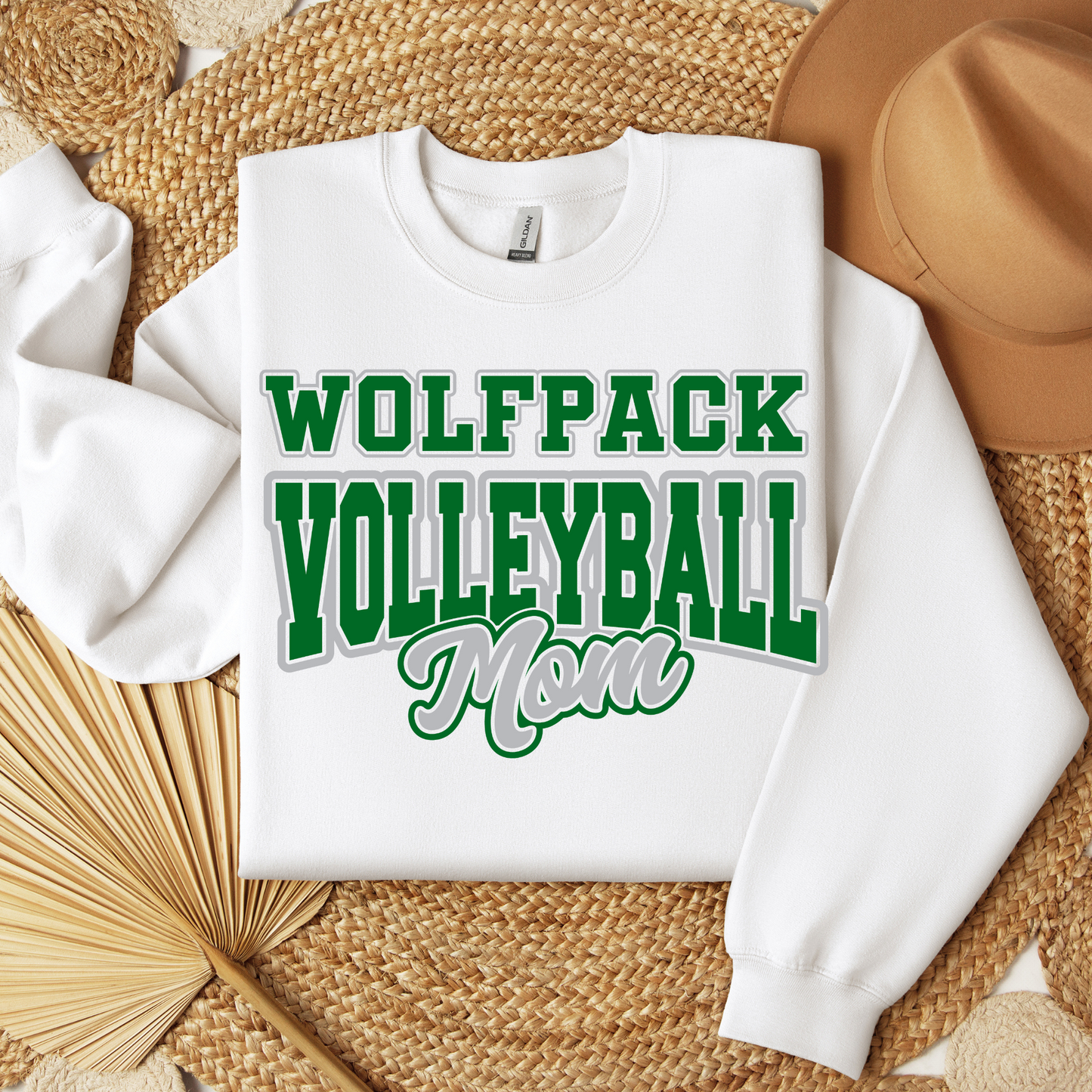 Wolfpack Volleyball - Hoodie or Crewneck Sweatshirt - Youth - ANY FAMILY MEMBER