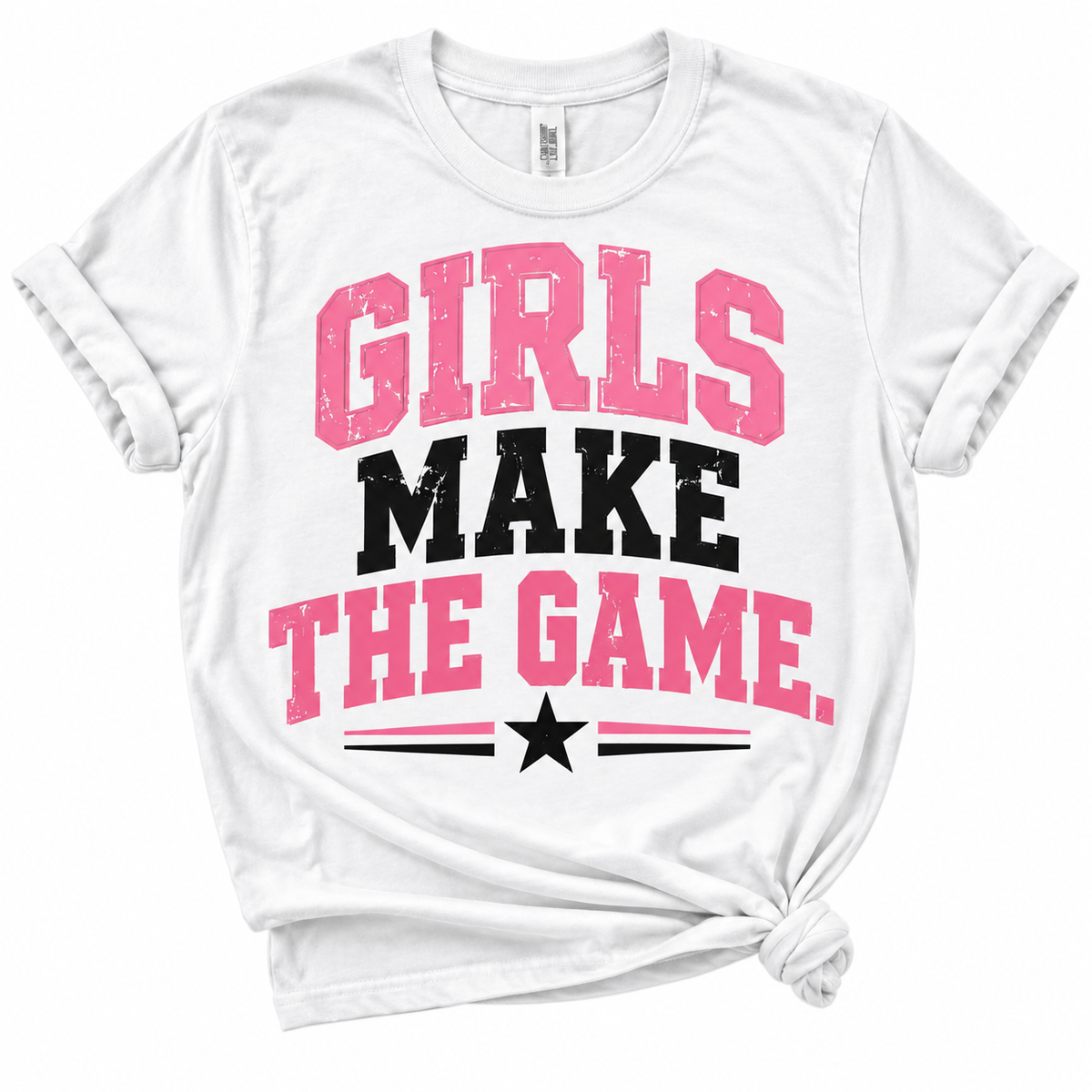 Girls Make the Game White Tee