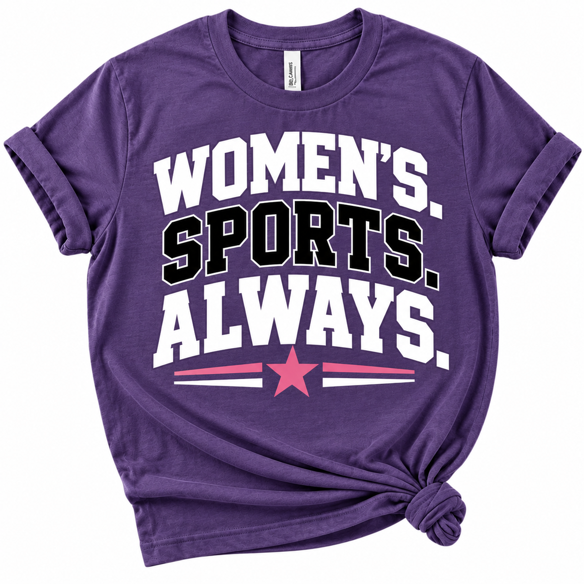 Women's. Sports. Always. Tee - Purple