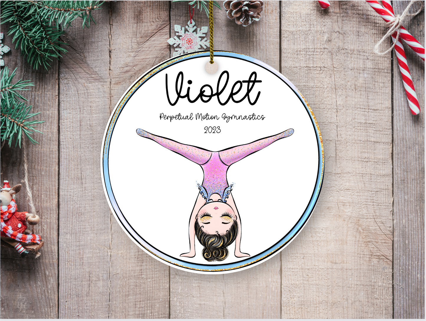 Round 3" Ornament - Splits