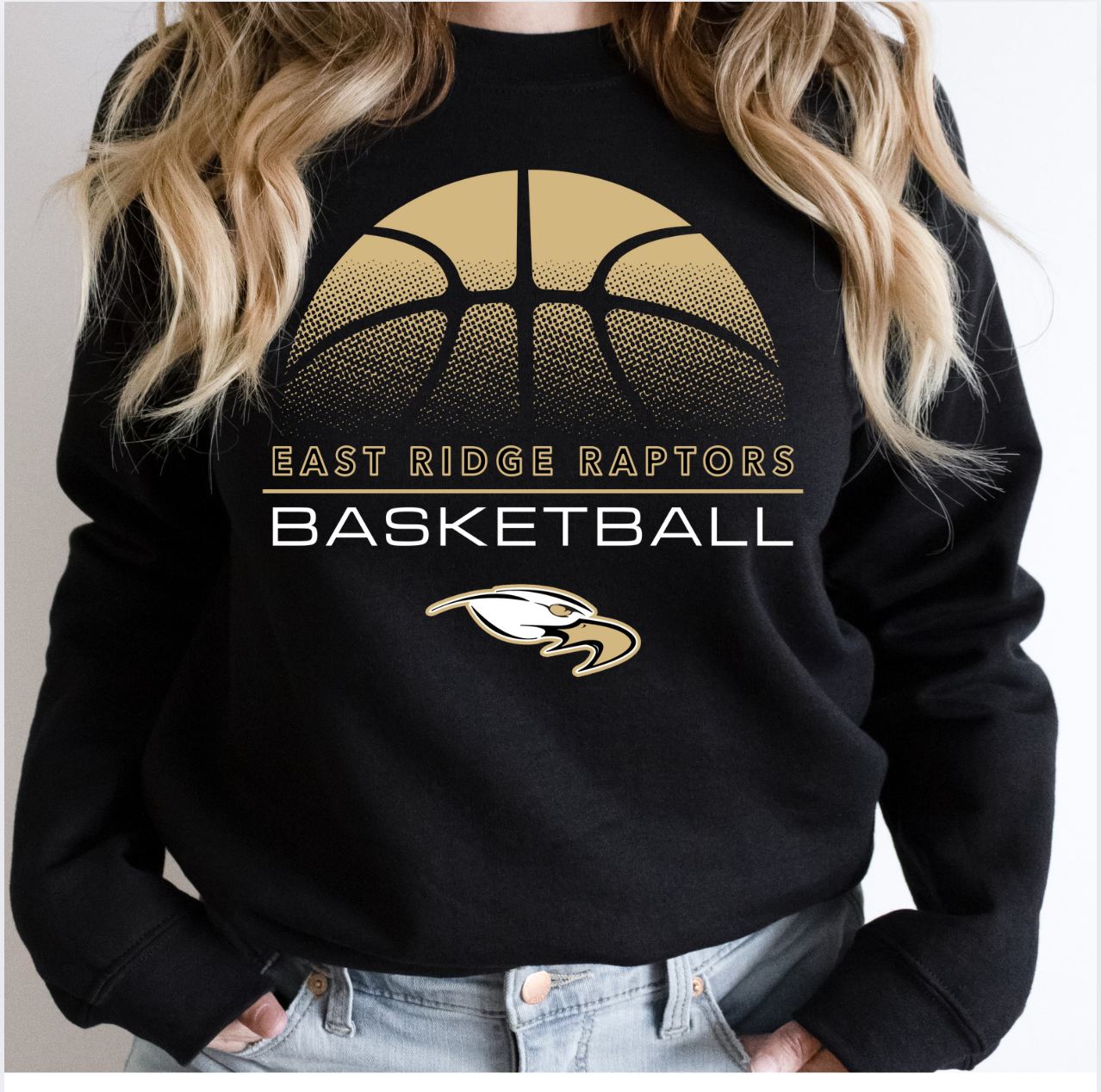 East Ridge Basketball Crew or Hoodie - Adult