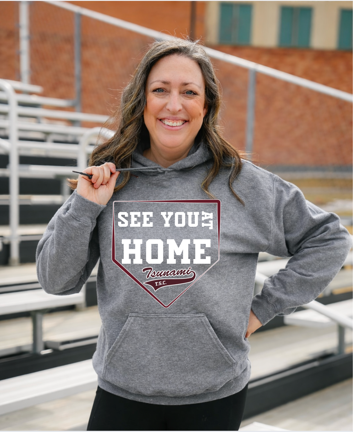 Tsunami Softball Unisex Hoodie #9