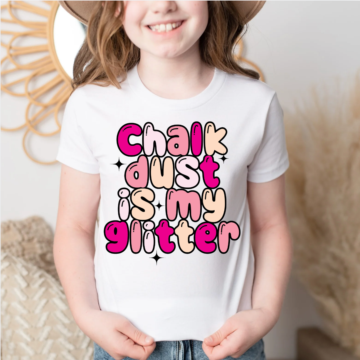 Chalk Dust Is My Glitter Youth Tee NEW 2024!