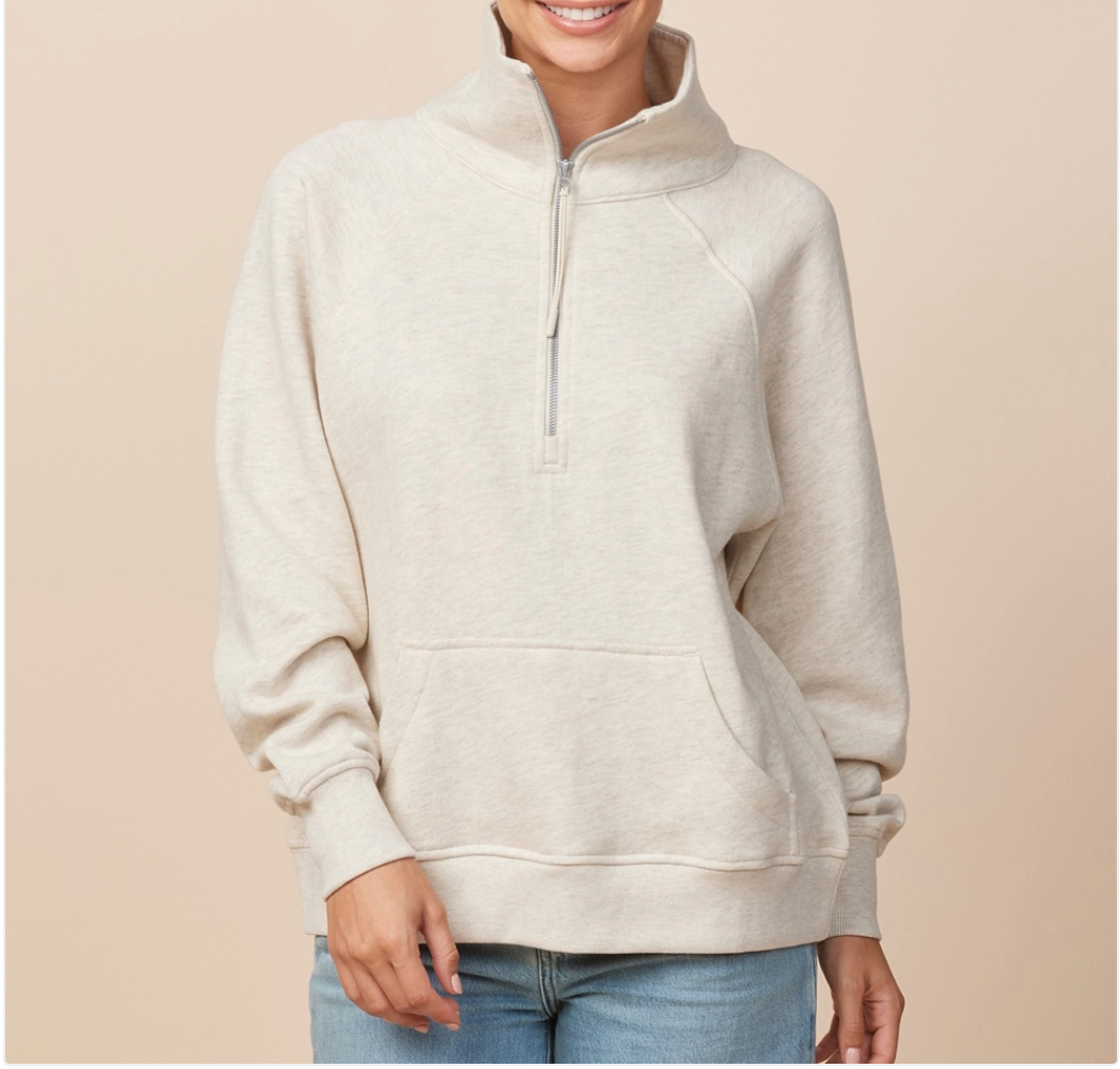 Women's Boxy 1/4 Zip - Multiple Choices - Check Photos