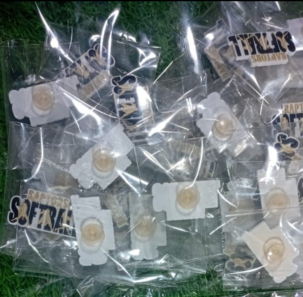 Raptors Croc Charms - Raptors Softball