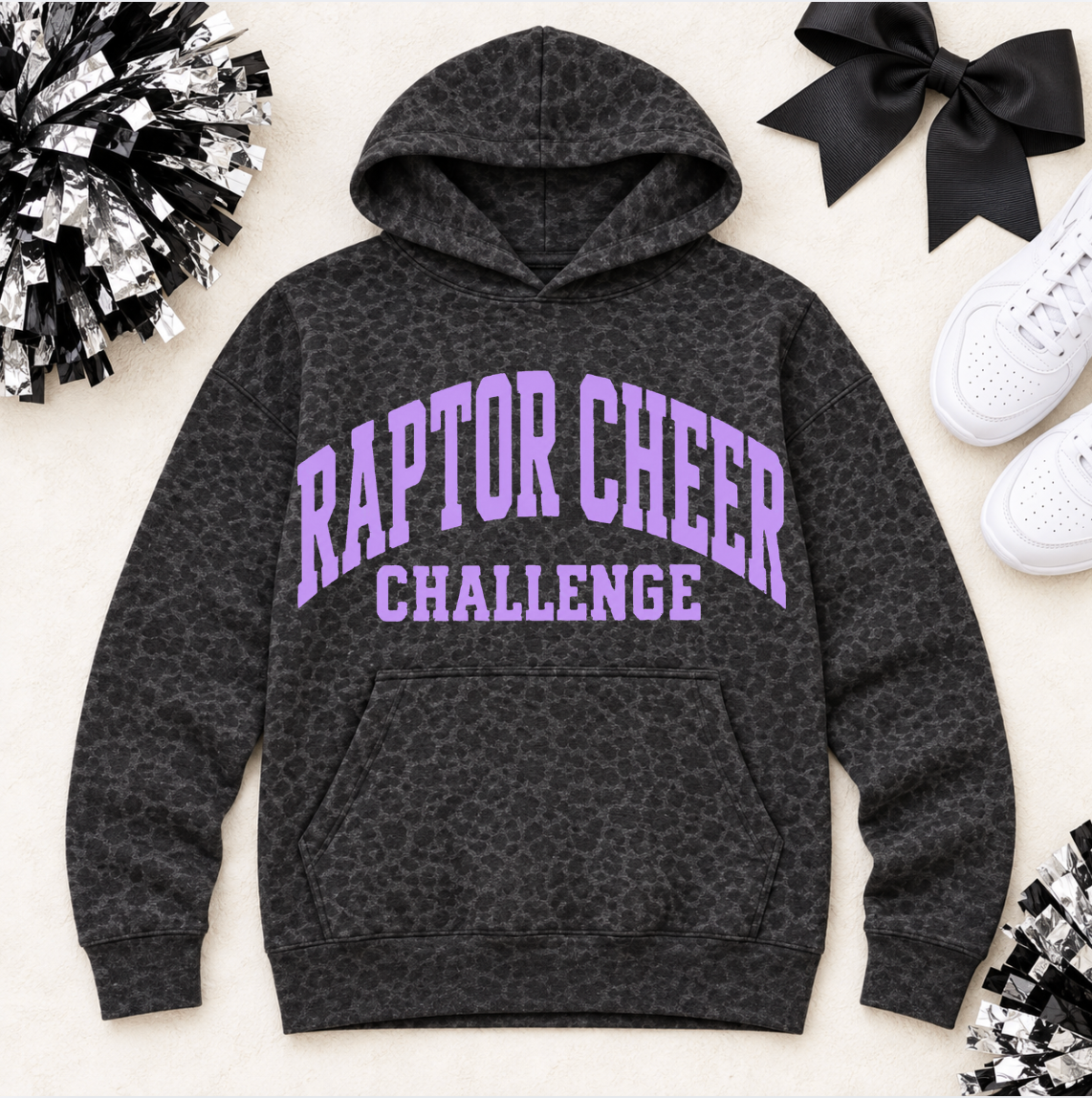 Raptor Cheer Challenge - Adult Hoodie - PREORDER ONLY