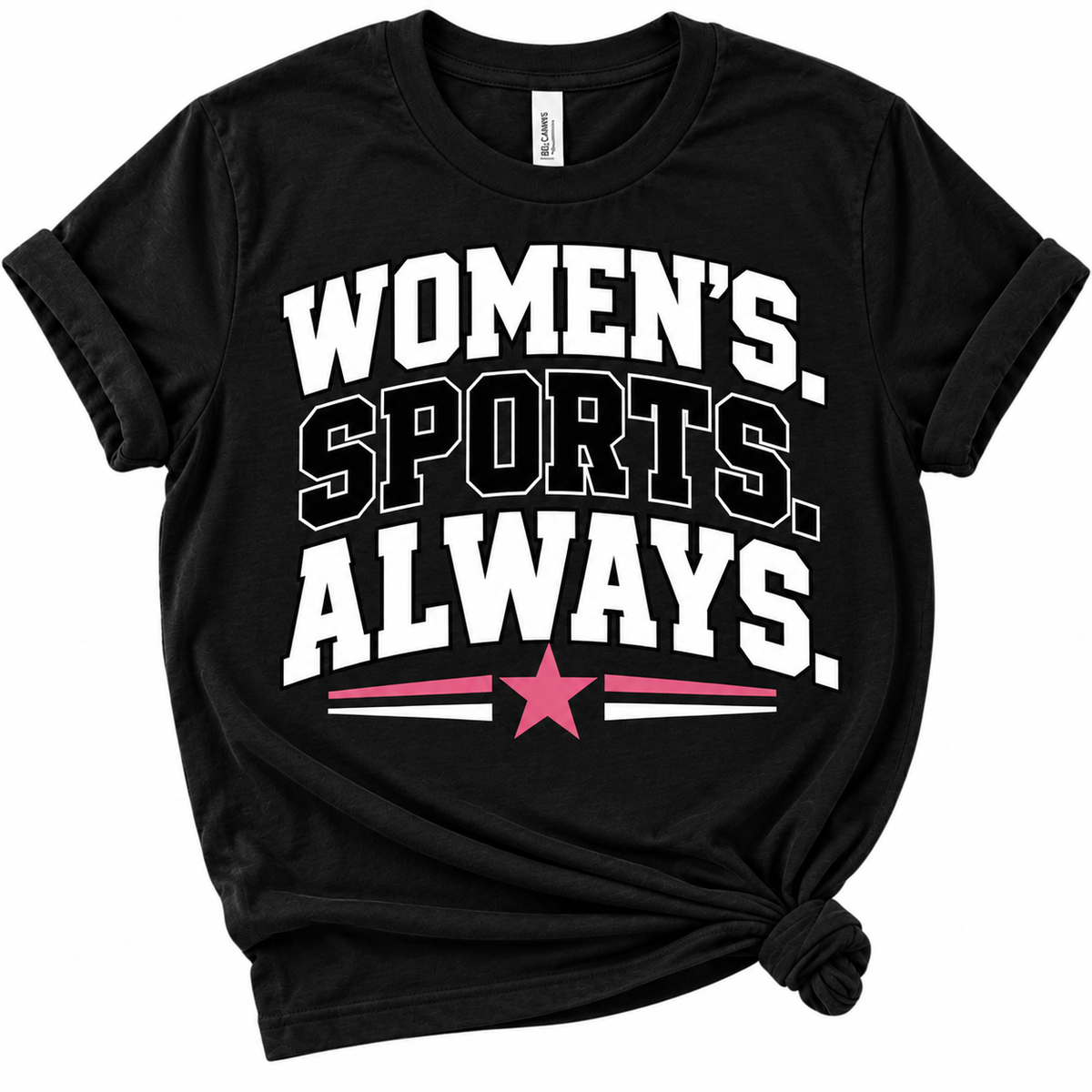 Women's. Sports. Always. Tee - Black