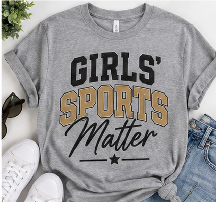 Girls Sports Matter - Gray Tee