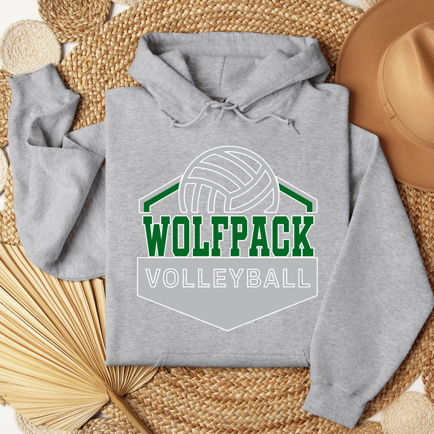 Wolfpack Volleyball - Hoodie or Crewneck Sweatshirt - Youth