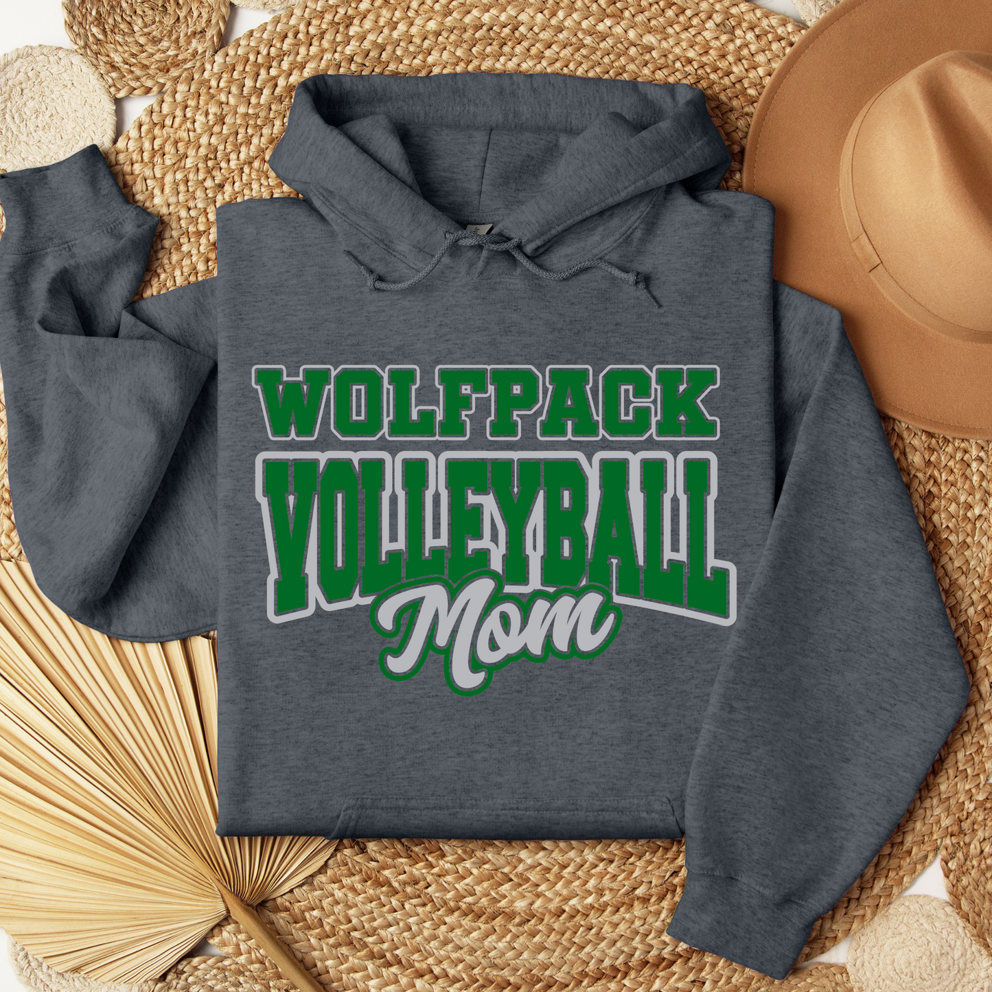 Wolfpack Volleyball - Hoodie or Crewneck Sweatshirt - Youth - ANY FAMILY MEMBER