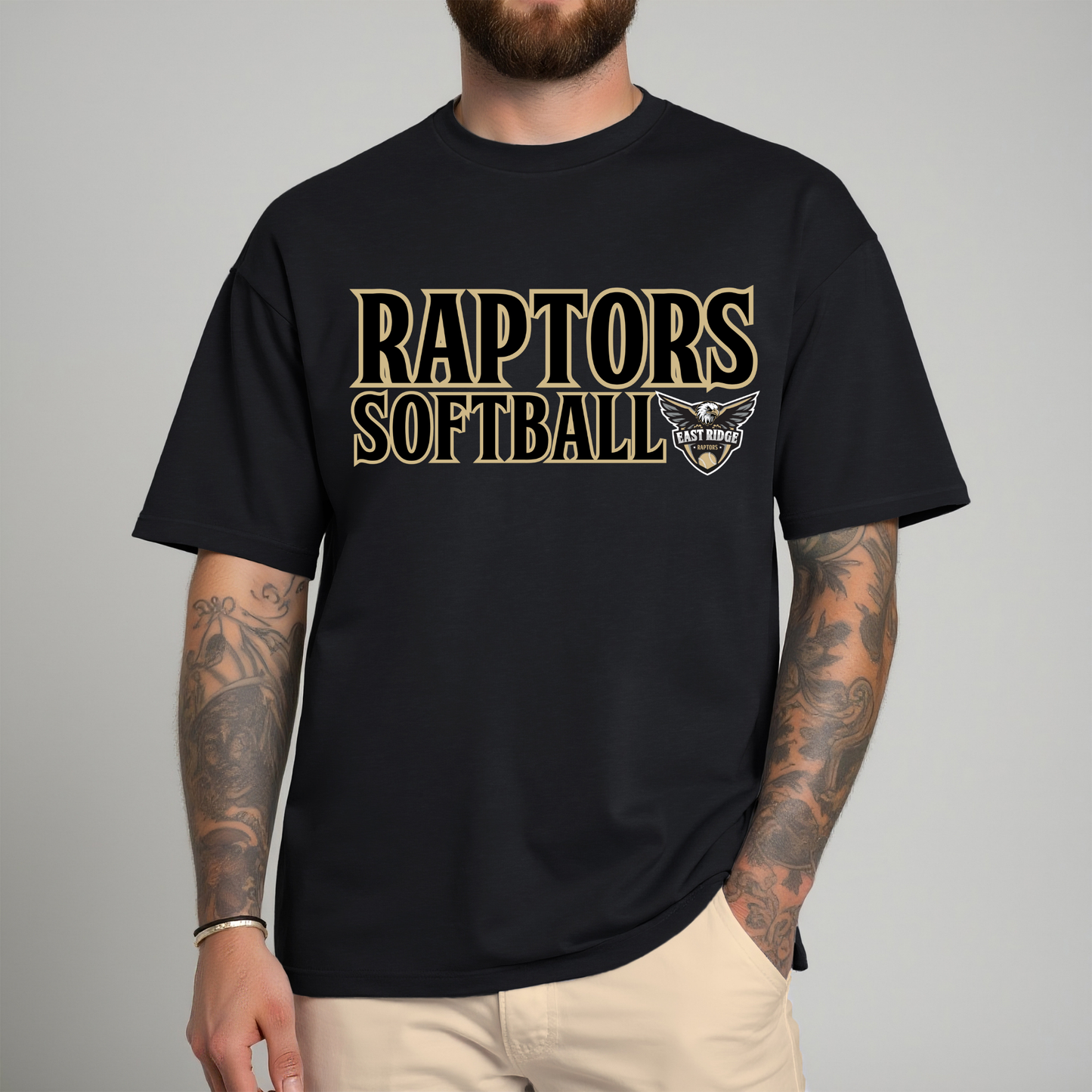 Raptors Word Art Type Adult Tee or Tank