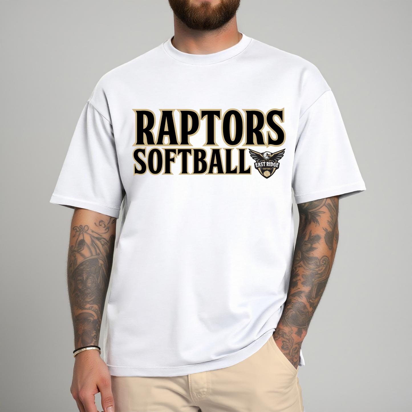 Raptors Word Art Type Adult Tee or Tank