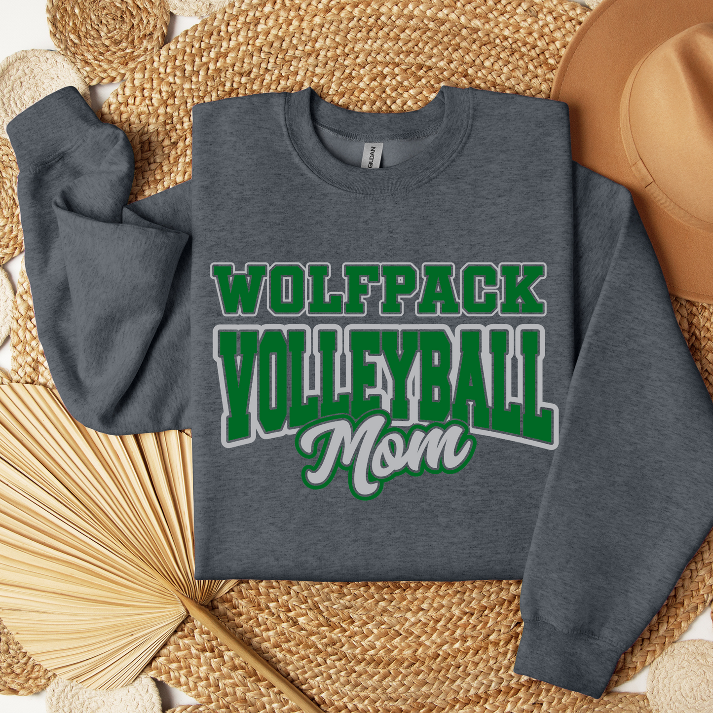 Wolfpack Volleyball - Hoodie or Crewneck Sweatshirt - Youth - ANY FAMILY MEMBER