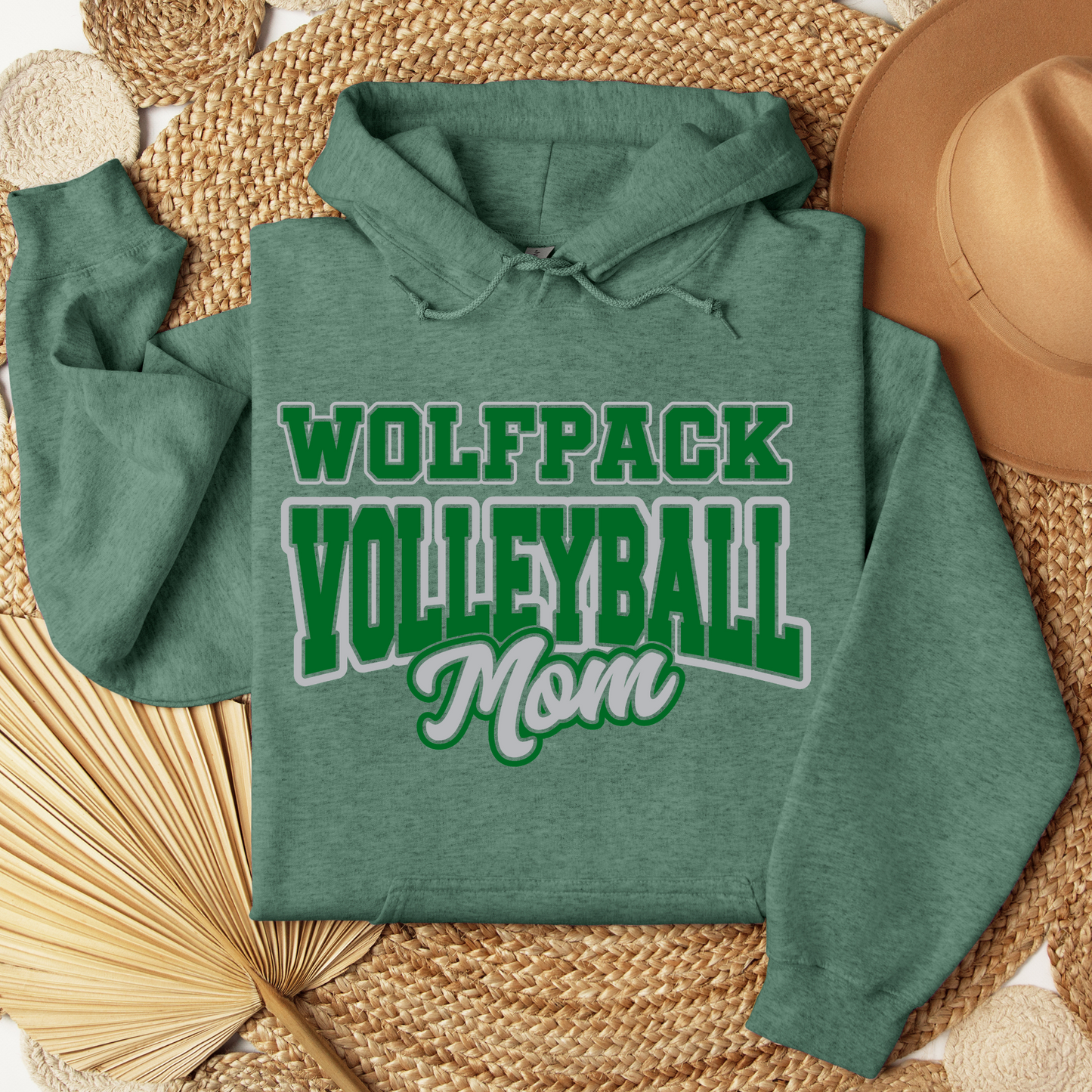 Wolfpack Volleyball - Hoodie or Crewneck Sweatshirt - Adult - ANY FAMILY MEMBER