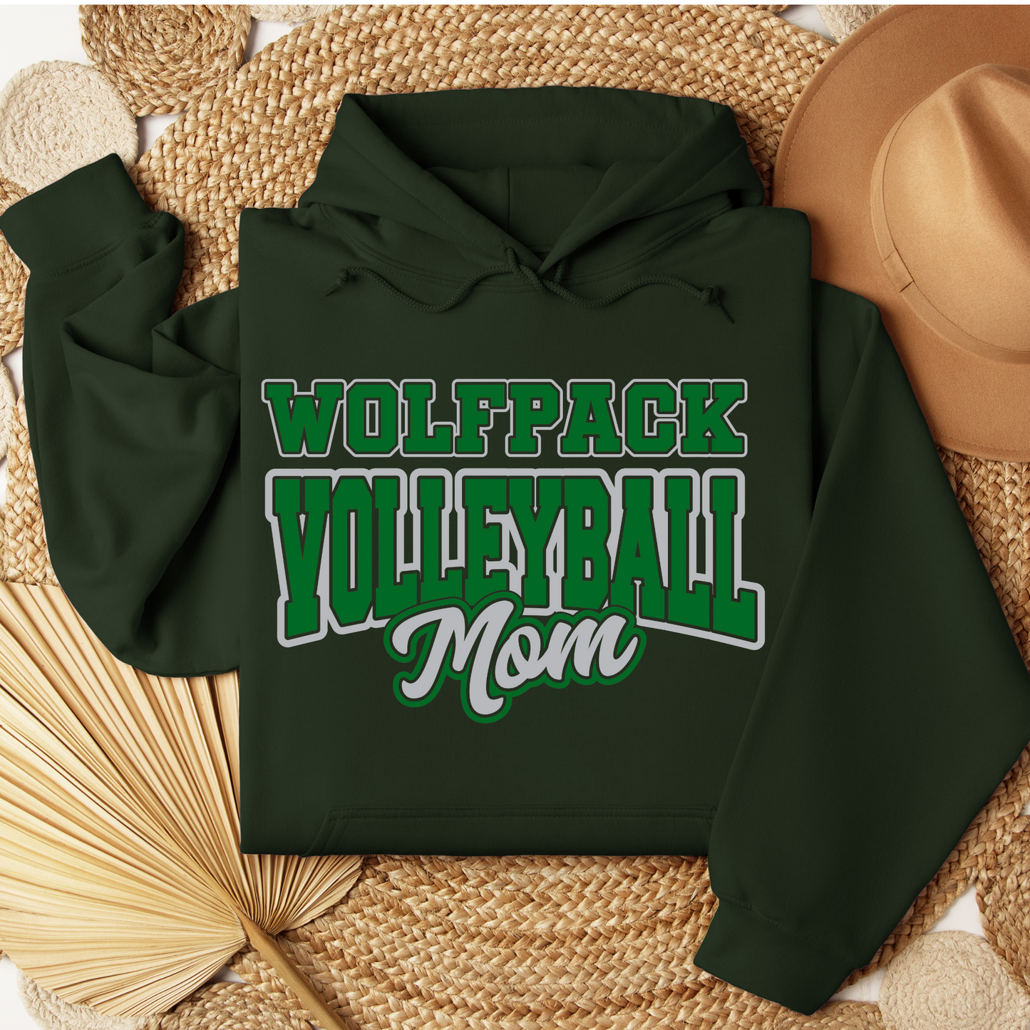 Wolfpack Volleyball - Hoodie or Crewneck Sweatshirt - Adult - ANY FAMILY MEMBER