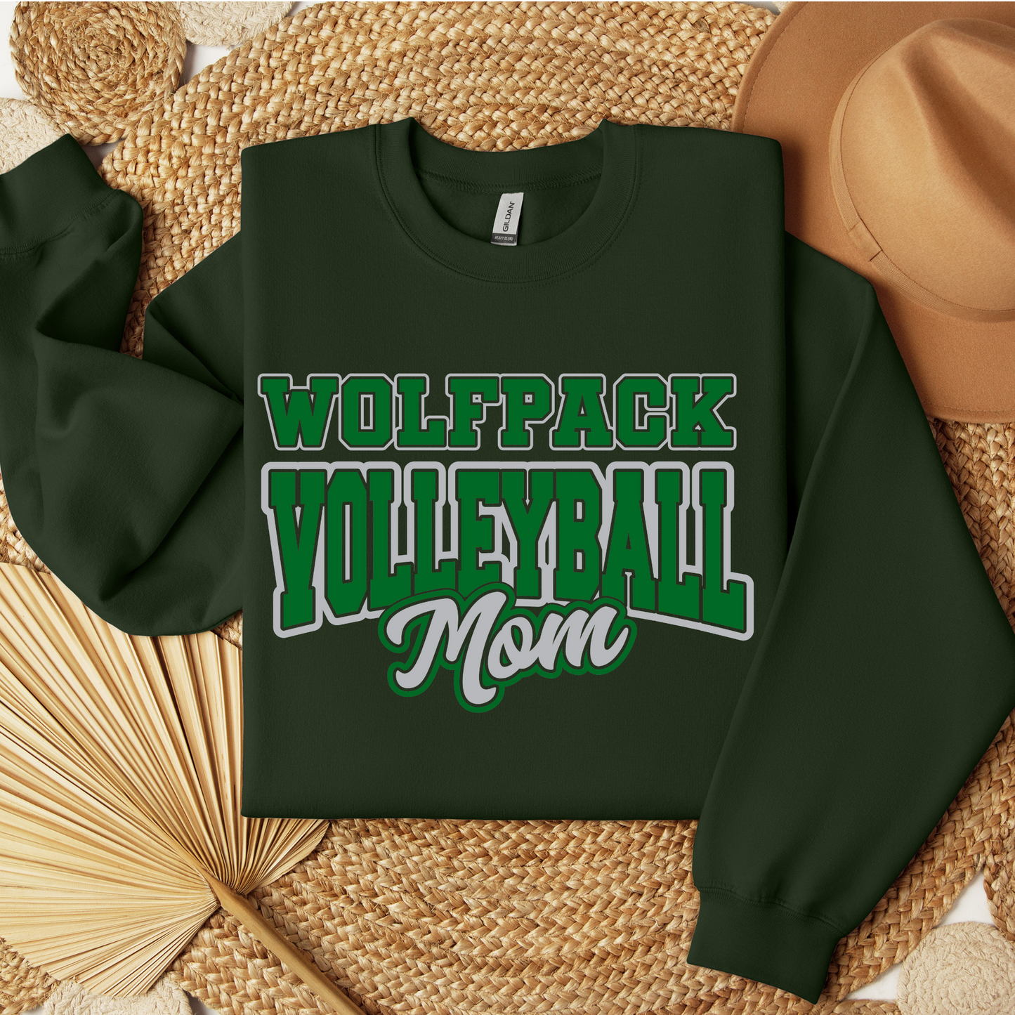 Wolfpack Volleyball - Hoodie or Crewneck Sweatshirt - Youth - ANY FAMILY MEMBER