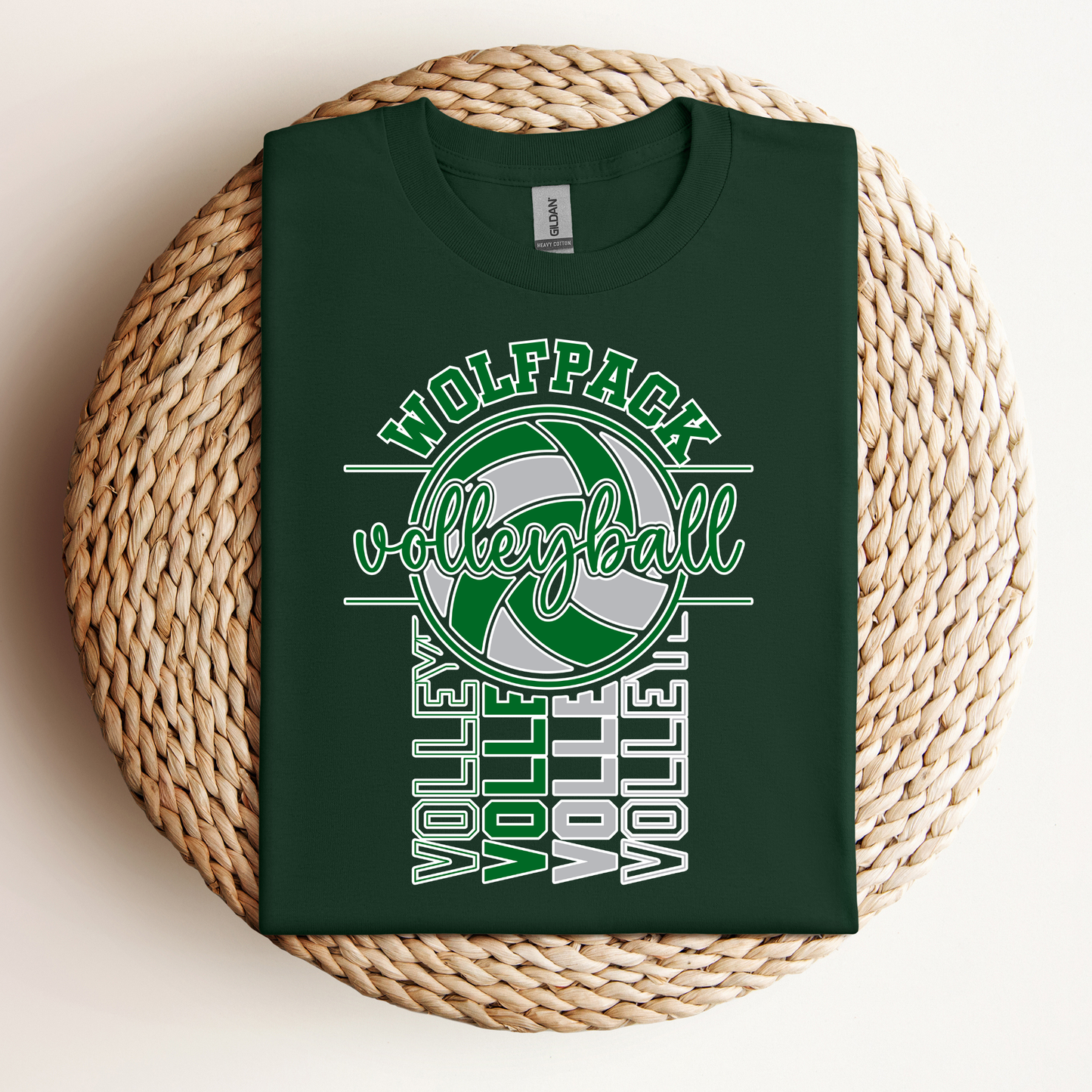 Wolfpack Vertical Tee - Adult