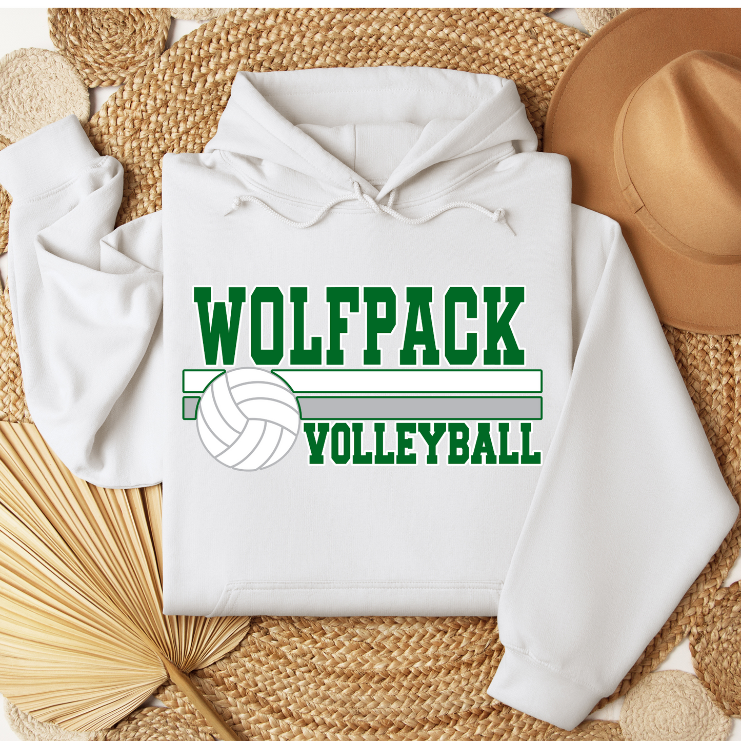 Wolfpack Volleyball - Hoodie or Crewneck Sweatshirt - Youth