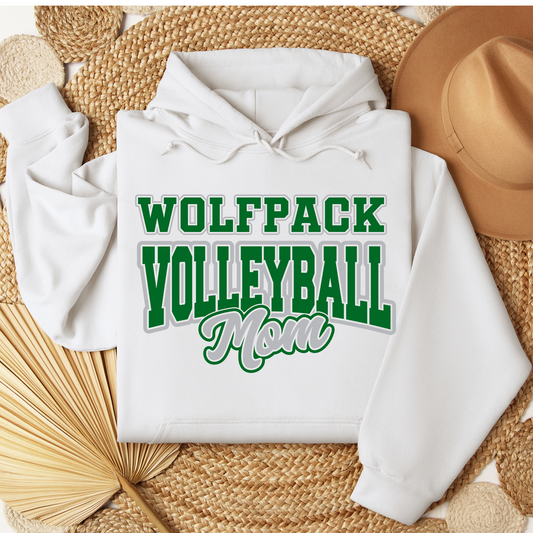 Wolfpack Volleyball - Hoodie or Crewneck Sweatshirt - Adult - ANY FAMILY MEMBER