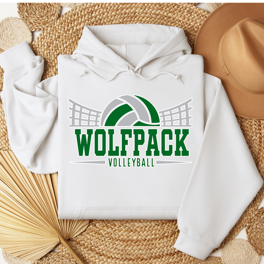 Wolfpack Volleyball - Hoodie or Crewneck Sweatshirt - Youth