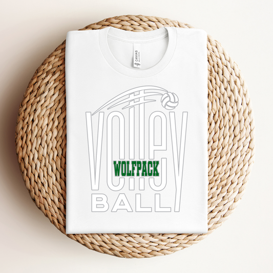 Wolfpack Volleyball Tee - Adult