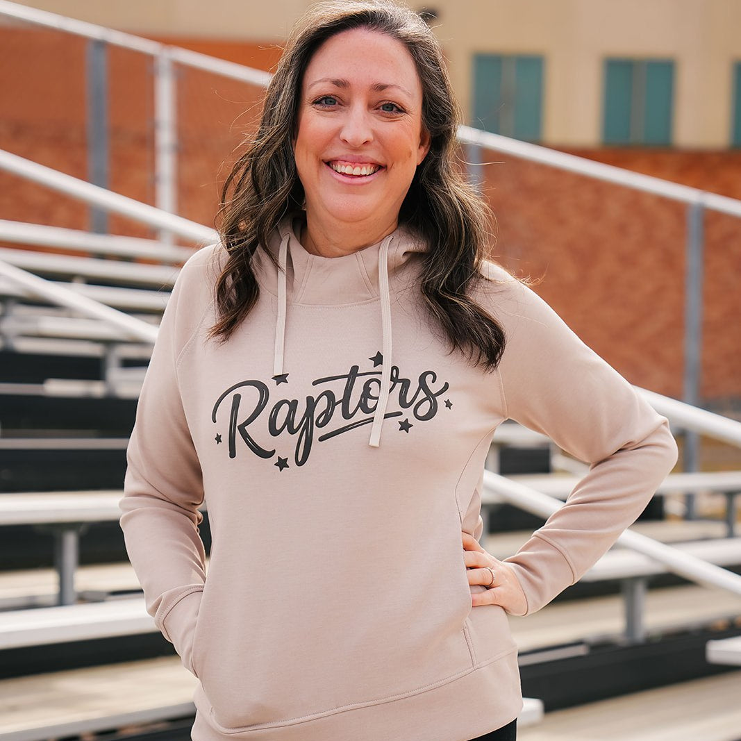 Women's Scuba Hoodie - Puff Raptors Design