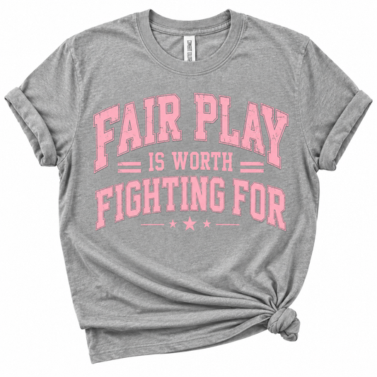 Fair Play - Gray Tee
