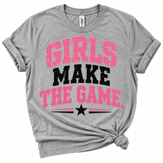 Girls Make the Game Gray Tee
