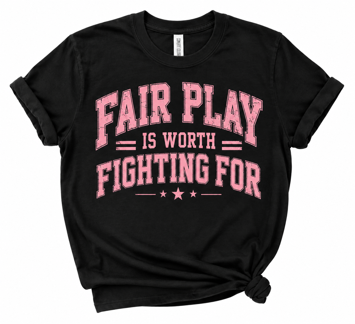 Fair Play - Black and Pink Tee