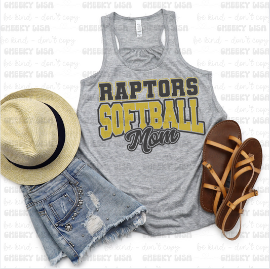 Raptors Softball Mom Tank