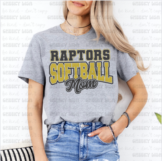 Raptors Softball Mom Tee