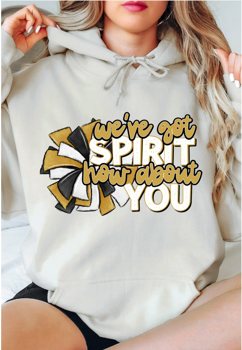 We've Got Spirit with Optional Back Hoodie - Adult V2