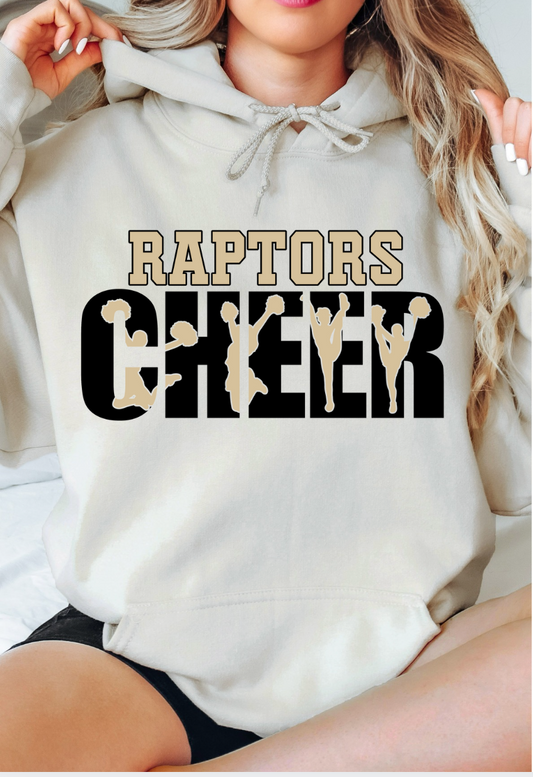 Cheer Knockout with Optional Back Hoodie - Adult