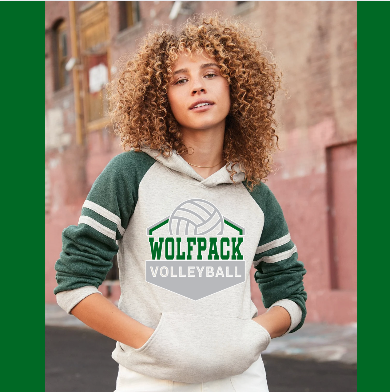 Wolfpack Volleyball Hoodie - Varsity Hoodie - Adult
