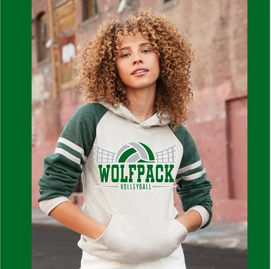 Wolfpack Volleyball Hoodie - Varsity Hoodie - Adult
