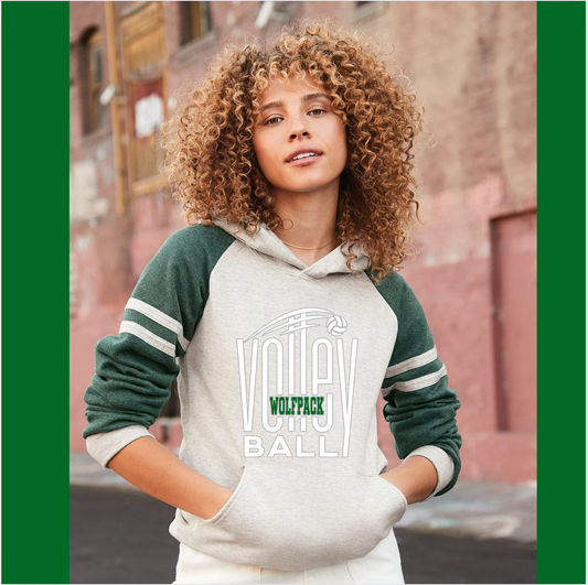 Wolfpack Volleyball Hoodie - Varsity Hoodie - Adult