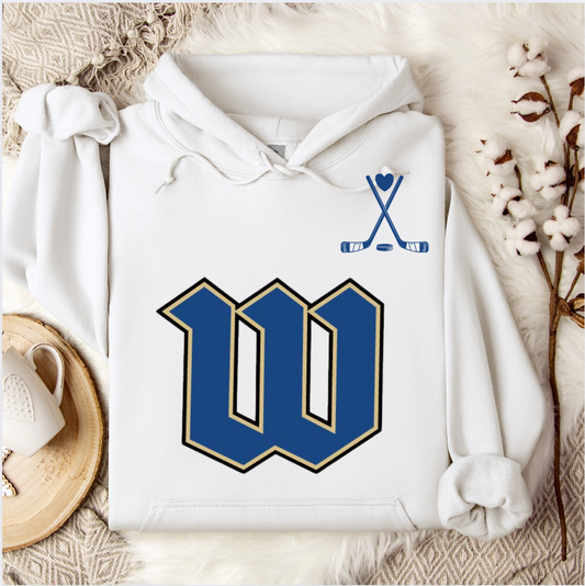 White Woodbury W - Hockey Sticks - Youth