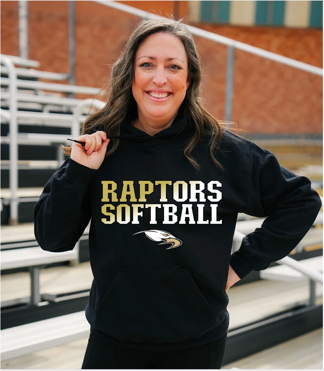 Raptors Softball 2026 Design - Hoodie or Crew - Adult