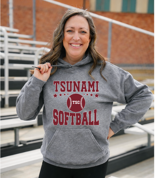 Tsunami Softball Unisex Hoodie #1