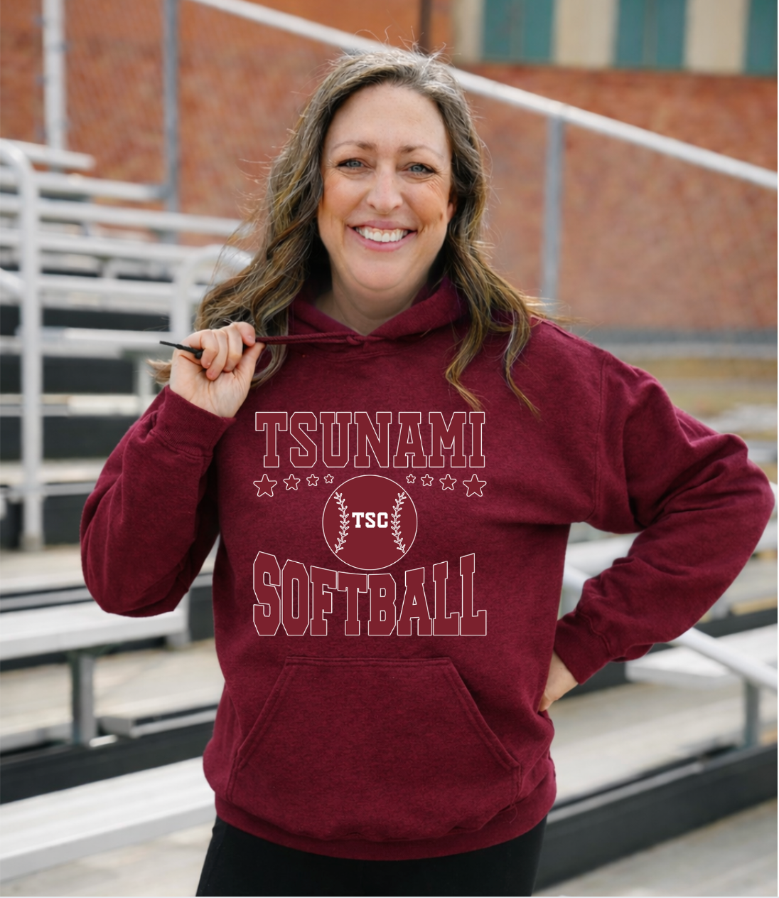 Tsunami Softball Unisex Hoodie #1