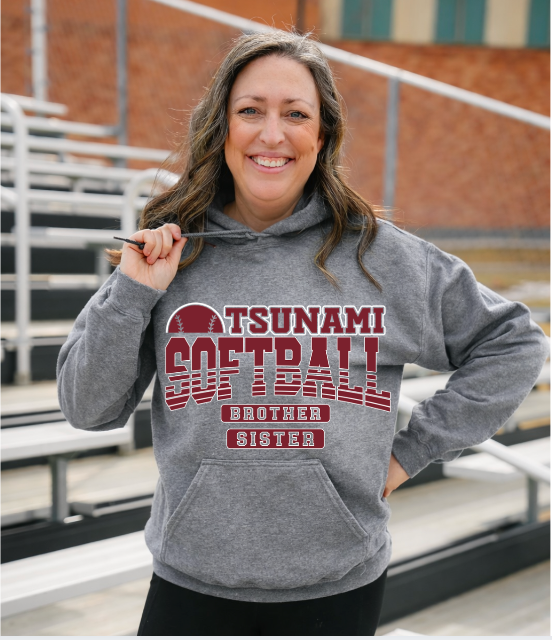 Tsunami Softball Youth Hoodie #4 - ANY FAMILY MEMBER