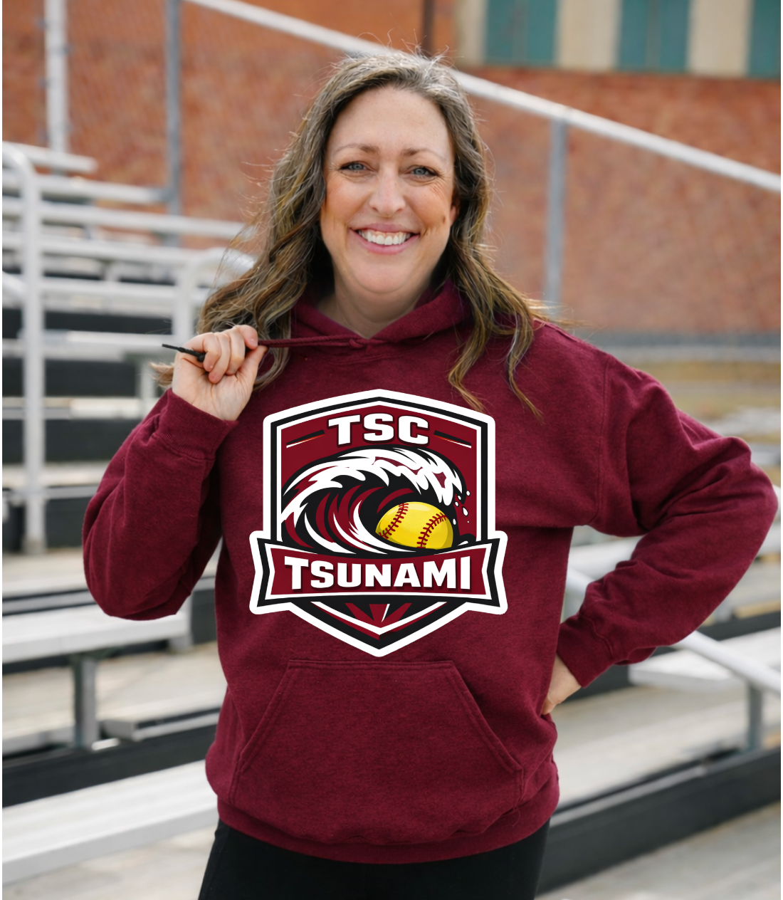 Tsunami Softball Unisex Hoodie #6