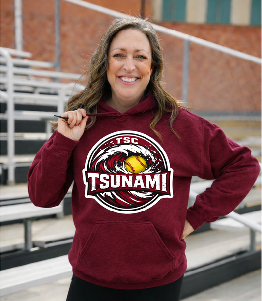 Tsunami Softball Unisex Hoodie #8